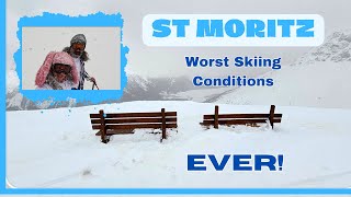 ST MORITZ  Worst skiing conditions Ever  End of Sezon [upl. by Phenice292]