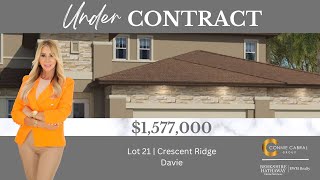 🏡 Exciting News Lot 21 at Crescent Ridge in Davie is Under Contract 🌟 [upl. by Ennovihc360]