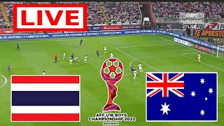 LIVE  Thailand U19 vs Australia U19  AFC U19 Championship 2024  gameplay pes21 [upl. by Uhthna]