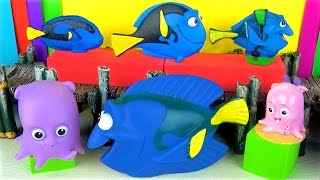 Dory Toy Collection  Finding Dory  Finding Nemo  Pearl  Kids Fish Toys  in English [upl. by Ellehcin]