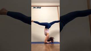 Headstand Splits Challenge yoga inversion split [upl. by Pirbhai509]