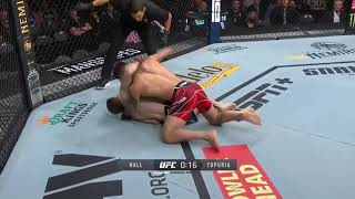 Ilia Topuria defeat Ryan Hall via KO [upl. by Phares]