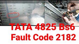 Fault code 2182 TATA Bs64825 solved Engine Break Solonide Full practical [upl. by Etnohc158]