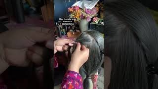 Backcombing ki jaga braid bana len trending braidhairstyle hairstyle hair [upl. by Eamaj]