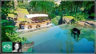 🐊 Bairds Tapir habitat with a little pool  Safari Boat Ride  Planet Zoo [upl. by Francois162]