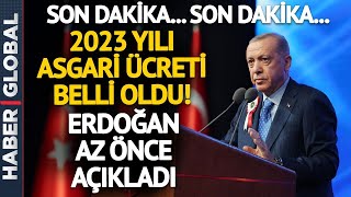 Cumhurbaşkanı Erdoğan 2023 Asgari Ücreti Açıkladı [upl. by Sybyl]