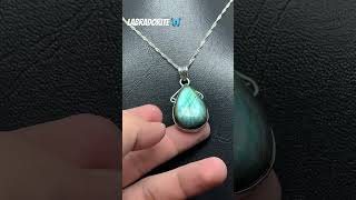 Beautiful labradorite necklace with silvr 926 Dm for more details crystaljewellery necklace [upl. by Barney116]