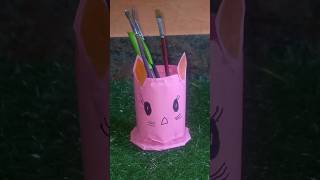 Diy Water Bottle pen holder  Water bottle Organizer  youtube waterbottlereuse craft trending [upl. by Noyerb695]