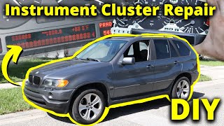 How To Repair E53 X5 Instrument Cluster LCD Dead Pixels FIXED [upl. by Byler]