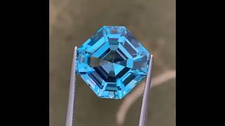 Flawless 2550 Carats Very Excellent Asscher Cut Swiss Blue Topaz Gemstone [upl. by Junia]