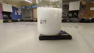 Measuring mass before and after chemical reaction [upl. by Jerold]