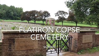 FLATIRON COPSE CEMETERY MAMETZ WOOD SOMME [upl. by Curtice]