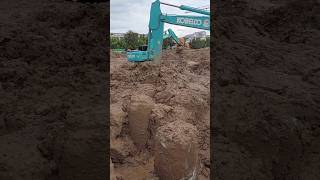 Excavation for core wall pile cap shorts construction [upl. by Akram808]