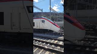 Trains and locomotives in railway station Chiasso Switzerland [upl. by Coralyn870]