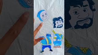 Ninja Hattori 💙 John funny clip 🤣😂drawing littlesingham spiderman motupatlu mickeymouse [upl. by Higginson399]