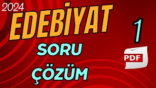 2024 AYT EDEBİYAT SORU ÇÖZÜM KAMPI1 EDEBİYATA GİRİŞ [upl. by Zola]