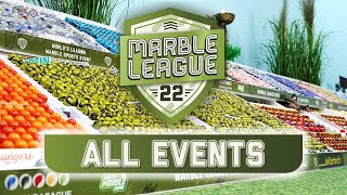 Marble League 2022 ALL EVENTS  Jelles Marble Runs [upl. by Reinar836]