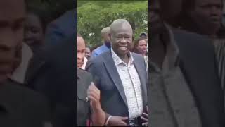 Former Deputy President Rigathi Gachagua arrives at Kiamwathi Anglican Church Kirinyaga [upl. by Retsbew]