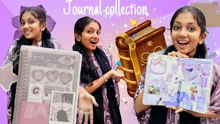 Firsttime 😱 JOURNAL book  CRAFT 🎨 Minsha making journal book [upl. by Mortie196]