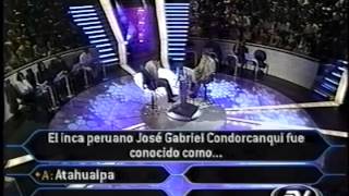 Quien Quiere Ser Millonario QQSM Ecuador Febrero 2003 Parte 1 [upl. by Atworth]