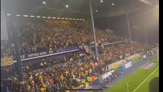 Leeds United fans away at Hillsborough 2024 in a Yorkshire derby [upl. by Alene]