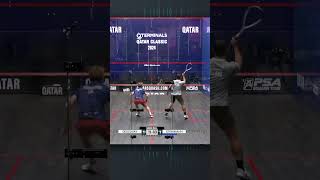 What a way to end a crucial third game 🤯 squash [upl. by Alleon]