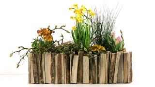 Blumenkasten aus Holz bauen und bepflanzen  Kellerherz DIY [upl. by Llovera]