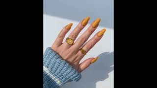 Yellow nail art design nails [upl. by Guido106]