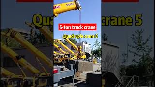 5 ton truck crane 4 times lifting capacity 5 tons [upl. by Schmidt]