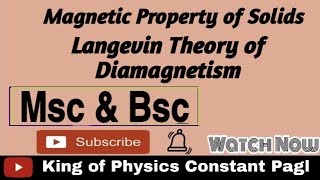 Langevin Theory of Diamagnetism [upl. by Ailehc779]