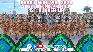 1st Runner up  Abucay National High School  Parau Festival 2024  Street Dance Competition [upl. by Nodnab306]