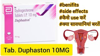 Duphaston 10 MG tablet uses in Hindi Dydrogesterone tablet Side effects dose amp precaution in Hindi [upl. by Llerut]