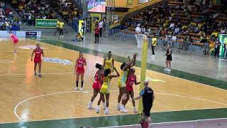 Jamaica Netball Sunshine Girls Vs England in Jamaica Game highlights 1st Leg  50  49 [upl. by Ear899]