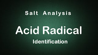 Salt Analysis Anion identification Experiment Edunovus Online Smart Practicals [upl. by Onairam111]