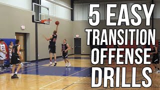 How to Teach Transition Offense with 5 Easy Drills [upl. by Hirschfeld]