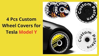 Transform Your Ride with 4 Pcs Custom Wheel Covers for Tesla Model Y [upl. by Nickola615]