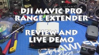 DJI MAVIC PRO RANGE EXTENDER REVIEW AND TEST [upl. by Enoek173]