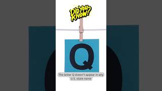 The letter Q doesn’t appear in any U S state name [upl. by Oinimreh]