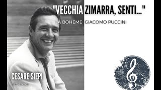 quotVecchia zimarra sentiquot La Boheme G Puccini  Cesare Siepi Best version ever [upl. by Shepperd]