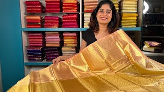 Pure Tissue Kanchipuram Silk Sarees [upl. by Delbert]