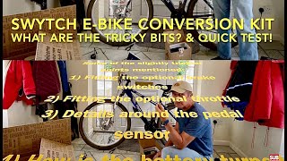 Swytch EBike Kit  Tips and Advice on the Tricky Bits  Test [upl. by Ymerej39]