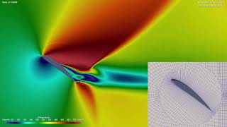 Airfoil Test Case1 wOpenFOAM [upl. by Porett123]