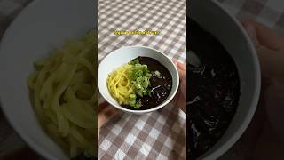 Korean jajangmyeon black bean sauce recipe in comments kdrama noodlerecipe [upl. by Kalie]