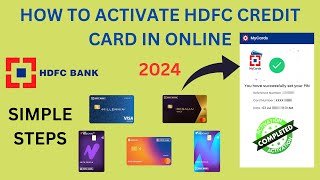 Activate Your HDFC Credit Card Online Even Without a Bank Account  Watch This Video Guidequot [upl. by Akiam]