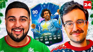 FC24 Squad Builder Showdown Advent UCL HERO TEVEZ Day 24 vs AJ3 [upl. by Faux]