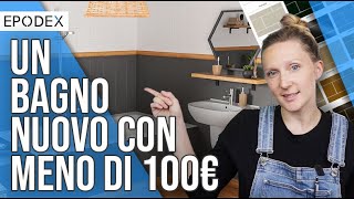 Il tuo nuovo bagno a meno di 100€  senza piastrellista con la vernice per piastrelle Epodex [upl. by Weixel]