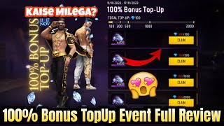 100 Bonus TopUp Event Full Review  Free Fire New TopUp Event Free Fire New TopUp Event Today [upl. by Farny]