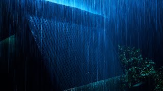 Thunderstorm and Rain Sounds for Sleep  Intense Rain on a Metal Roof with Strong Thunderclaps [upl. by Dnomder]