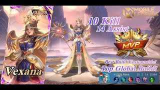 Vexana MVP Best Build 100 Deadly Damage Top Global Build Mobile Legends [upl. by Haimerej]