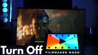 Filmmaker Mode vs Quantum TV [upl. by Etiragram]